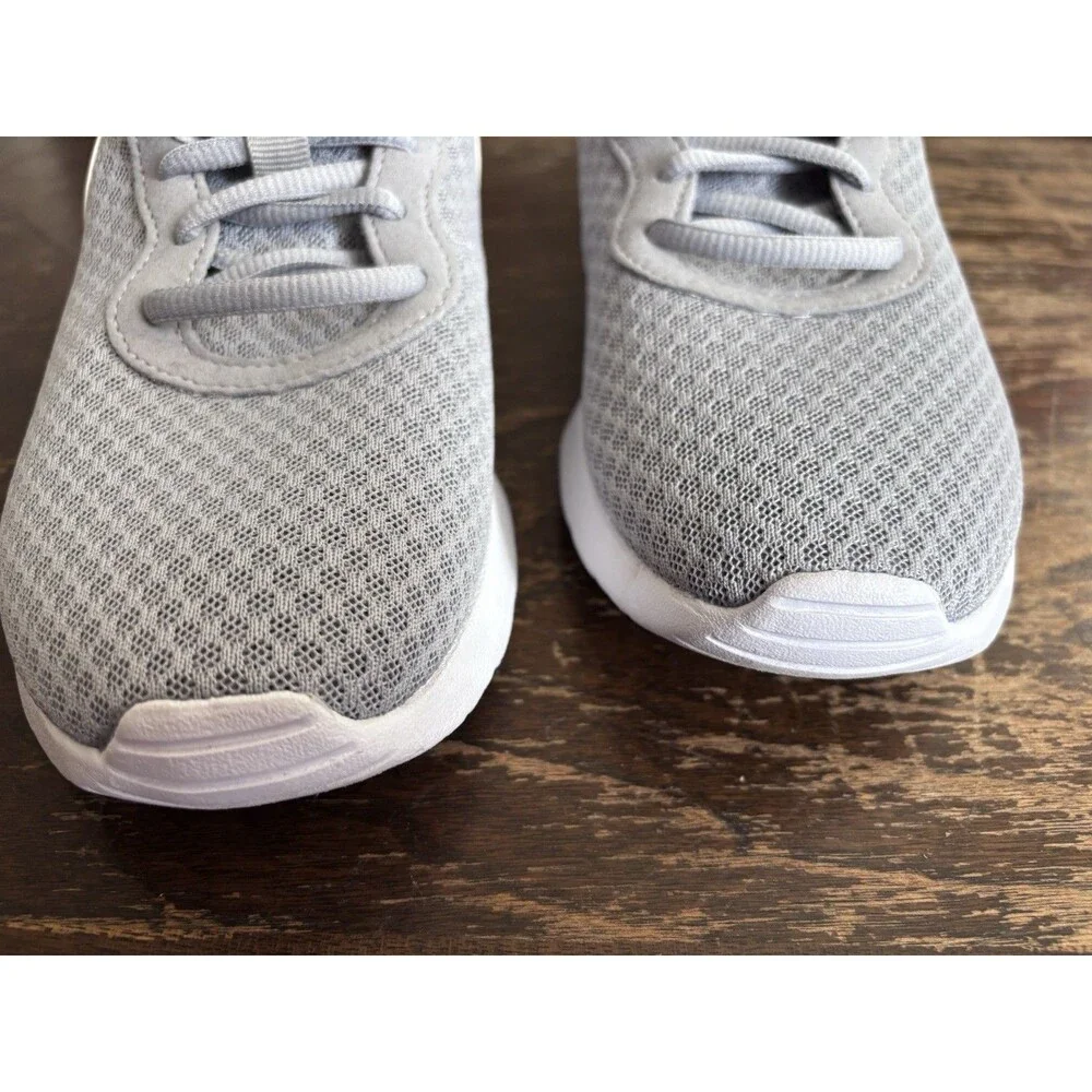 Nike Tanjun Wolf Grey White Womens Running Sneakers Shoes Size 7
